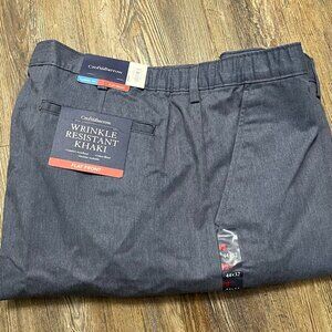 Croft & Barrow Khaki - Men Size 44x32 - Classic Fit, Flat Front - Brand New